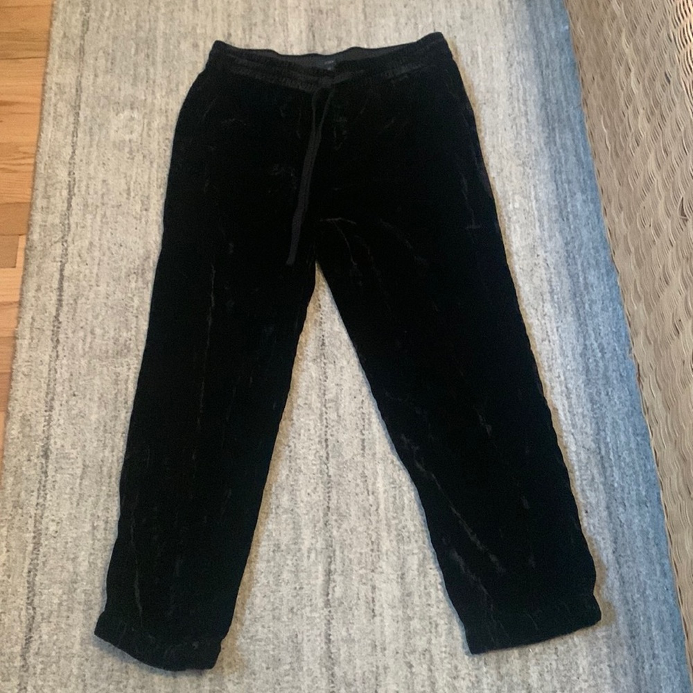 J.crew velvet joggers